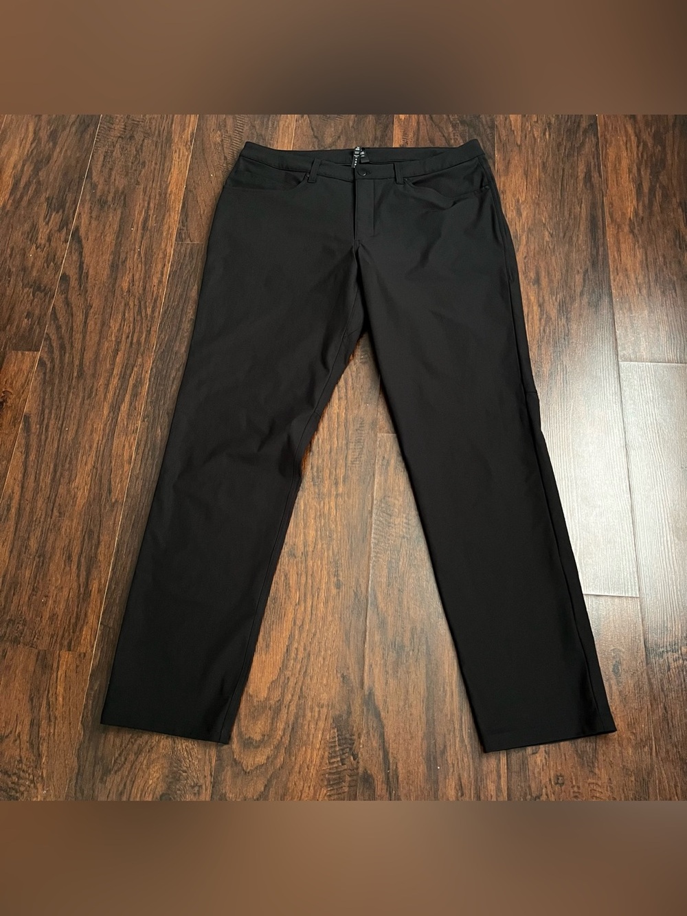 Lululemon ABC Classic Fit 5 Pocket Pants Black Warpstreme Mens 36x33